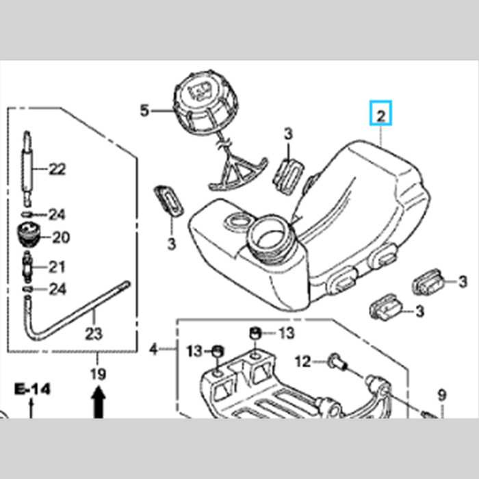 Réservoir d'essence GX35 UMK435