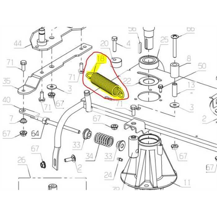 Ressort de tension de lames ETESIA Hydro100