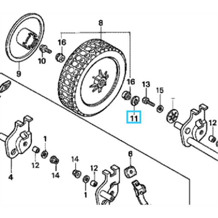 Rondelle de roue tondeuse HONDA  42x8.5