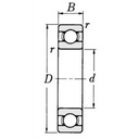 Roulement skf 6009-2rs