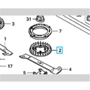 Ventilateur HONDA HF2315- HF2417 HF2620 lame gauche