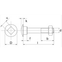 Vis m8x25 din603