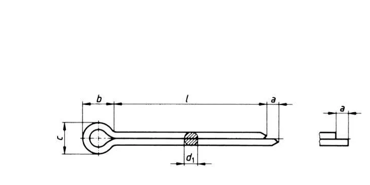 Goupille fendue 1.6x25 zinguée support roue avant Miimo