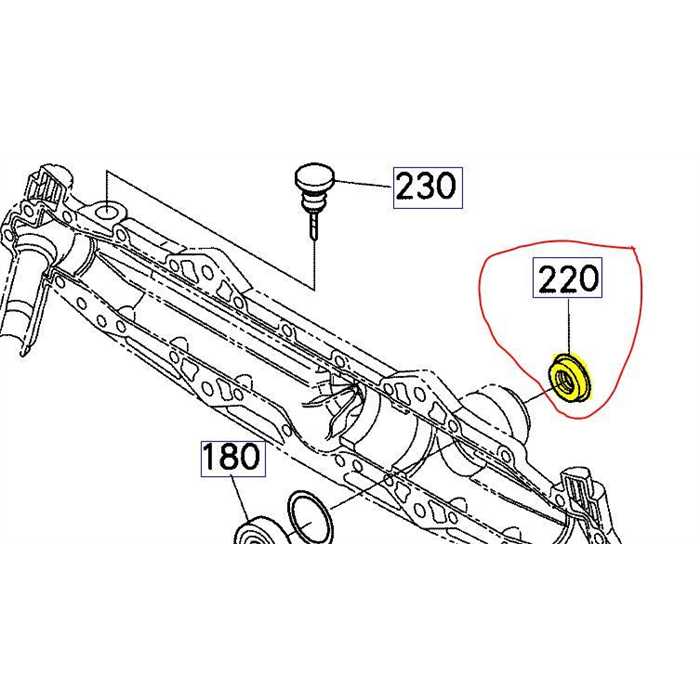 Bourrage de sortie de pont avant Kubota GR2100 - NOK AE0752E