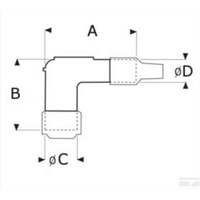 Connecteur de bougie ngk a visser