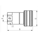 Coupleur femelle HVN 1/4" BSP