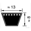 Courroie A92 13x2337