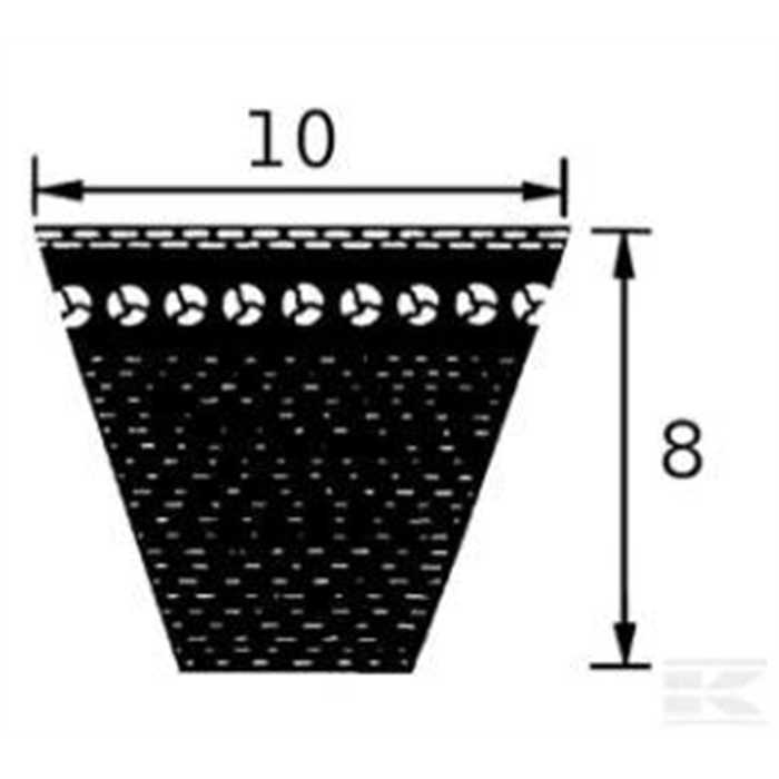 Courroie crantée OPTIBELT 10x1125