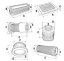 Filtre à air adaptable pour moteur DAYE DG600