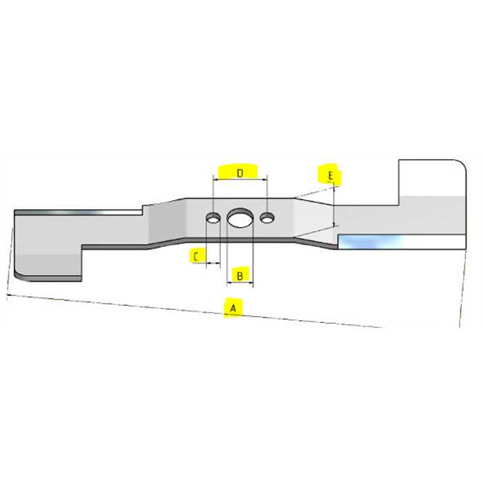 Lame partie centrale ETESIA ATTILA95 AV95