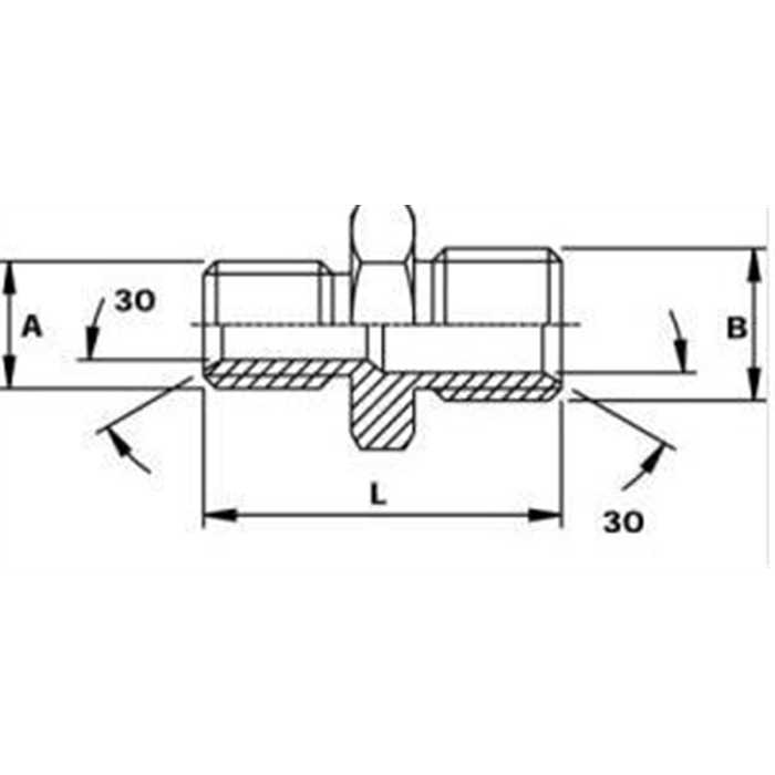 MANCHON HYDRAULIQUE 1/2 BSP - 3/8