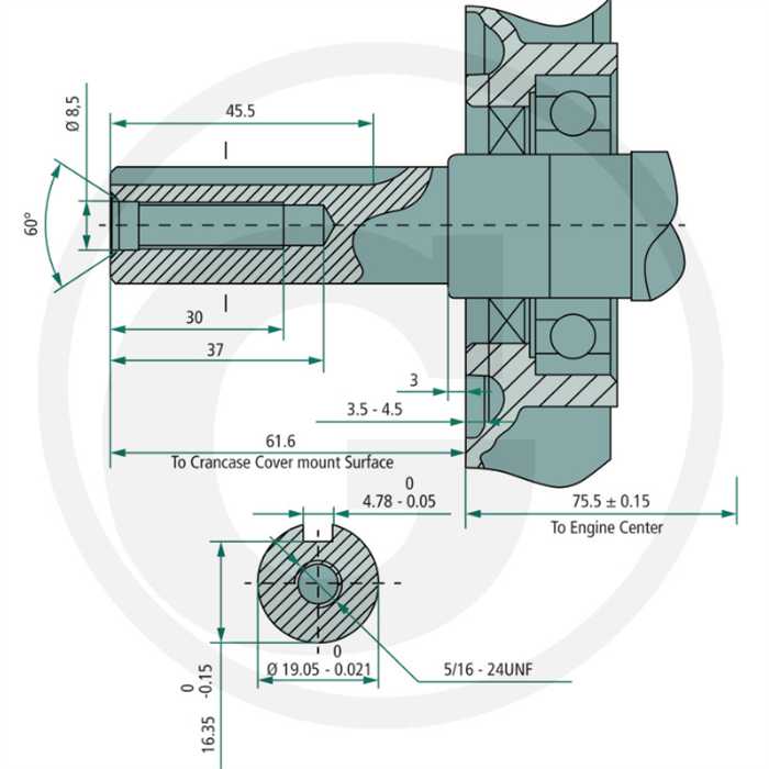 Moteur Loncin G200fd 196 cm 19.05mm