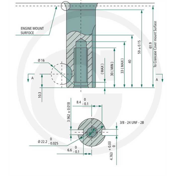 Moteur Loncin série lc1p70fa  22.2mm 62mm  196cc