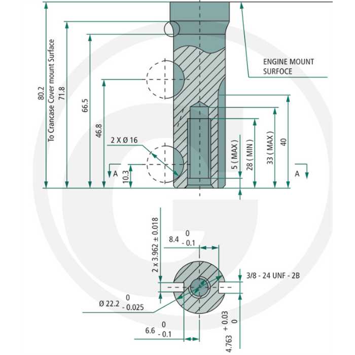 Moteur Loncin série lc1p70fa  22.2mm 80mm  196cc