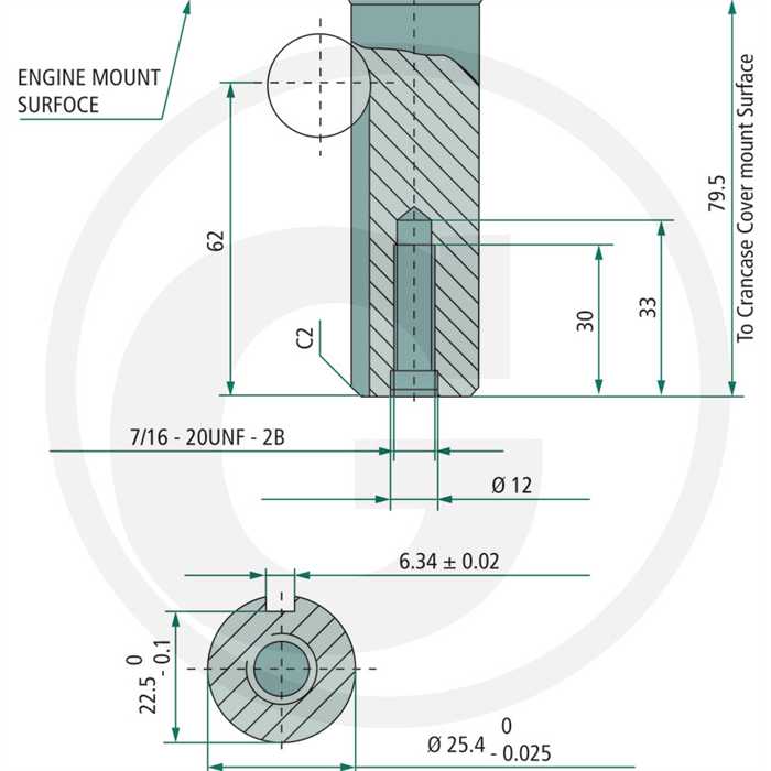 Moteur Loncin série LC1P92F-1  25.4mm 80mm  452cc 15.5CV