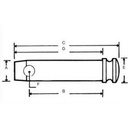 PIVOT DIAM 25 MM    95MM UTIL