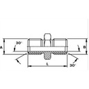 Adaptateur male/male 1/2" bsp