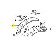 Caoutchouc de protection éjection laterale, 81215VA8830, 81215-VA8-830