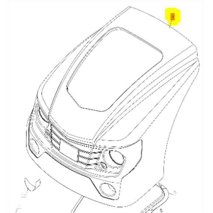 Capot moteur complet ETESIA Hydro100-III, 52103, ET-52103