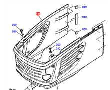 Capot inférieur KUBOTA G23-G23-BX2350, K2581-5404-0, K258154040