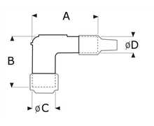 Capuchon bougie ngk sdt long a visser, 087295180518, LB05F, 5499999046468