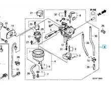 Carburateur complet GX100 HONDA EU20, 16100-Z0D-D01, 16100-Z0D-D02, 16100-Z0D-D00