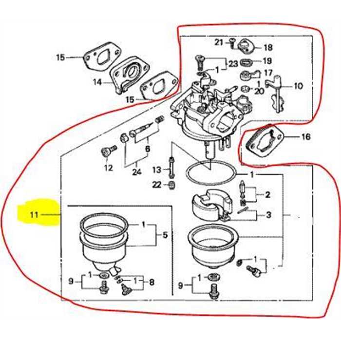 Carburateur complet HONDA GXV120, 16100ZE6G13, 16100-ZE6-G12, 16100ZE6G12