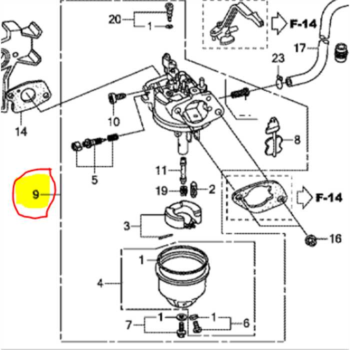 Carburateur complet HONDA GX270, 16100Z0VU92, 16100-Z0V-U92