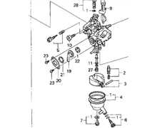 Carburateur complet HONDA FG201, 16100-ZN4-A52