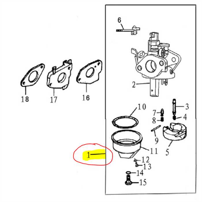 Carburateur complet GTM moteur Loncin GTE270, 1700204080001, 170020408-T090, GZTE170020408-T0001