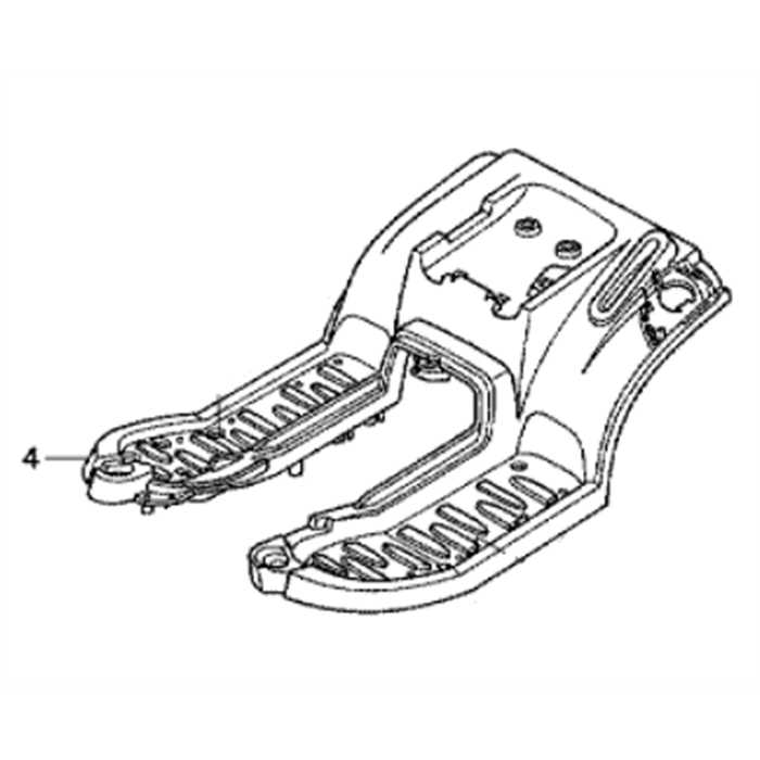 Carrosserie dessous de siège nu HF2315 - HF2417 - HF2620, 80254-VK1-003, 80254-VK1-013, 80254VK1003, 63411-VK1-F11, 63411VK1F11, 63410VK1305