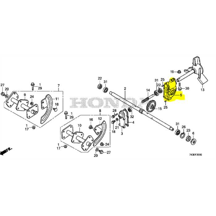 Carter de transmission de ramasseuse HONDA HSs665, 71221-743-010, 71221-743-020