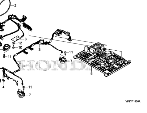 Carte mere électronique HONDA Miimo 3000, 34750-VP9-305, 34750-VP9-315