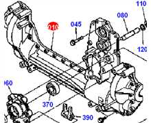 Carter de boite GR1600ii a prtir de n 24162 - Remplace par K1244-95210, K125314062, K1244-95210, K125314052, K124495212, K1244-95210, K1253-14062, K125314060, K1253-14060