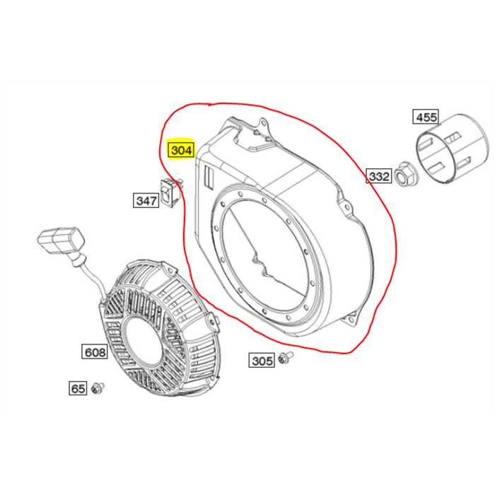 Carter de coiffe de lanceur Briggs et Stratton, 590725, BS590725