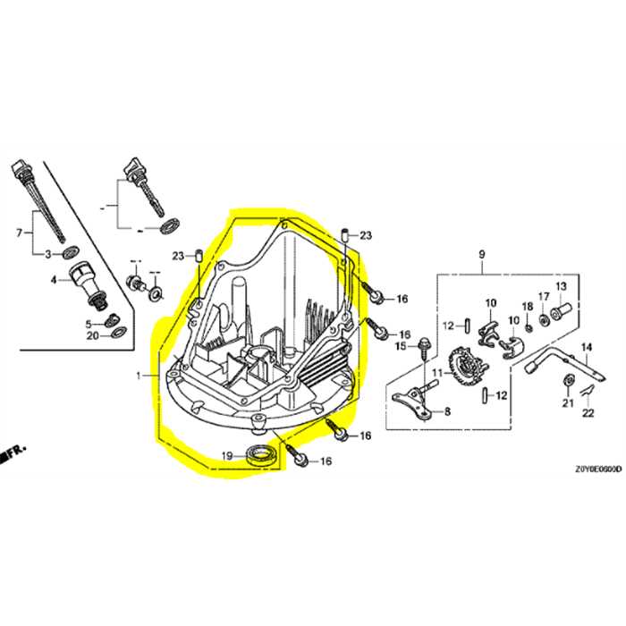 Carter inférieur GCV135, 11300-ZM0-405