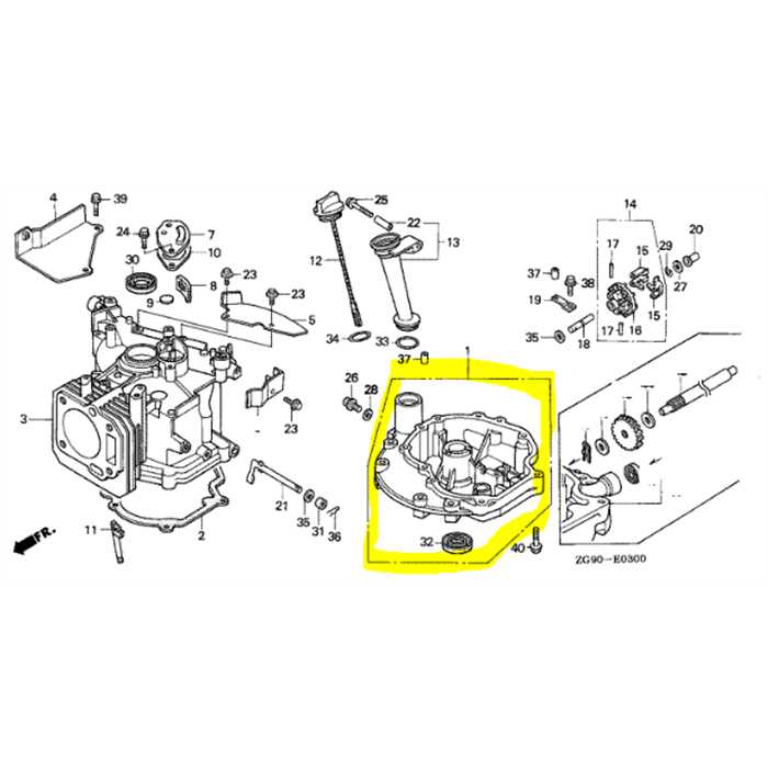 Carter inférieur GXV140, 11300-ZG9-V51