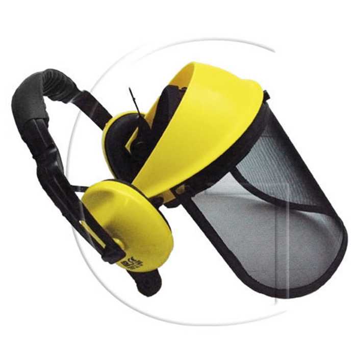 Casque anti-bruit + visiere en treillis, 2890-09105