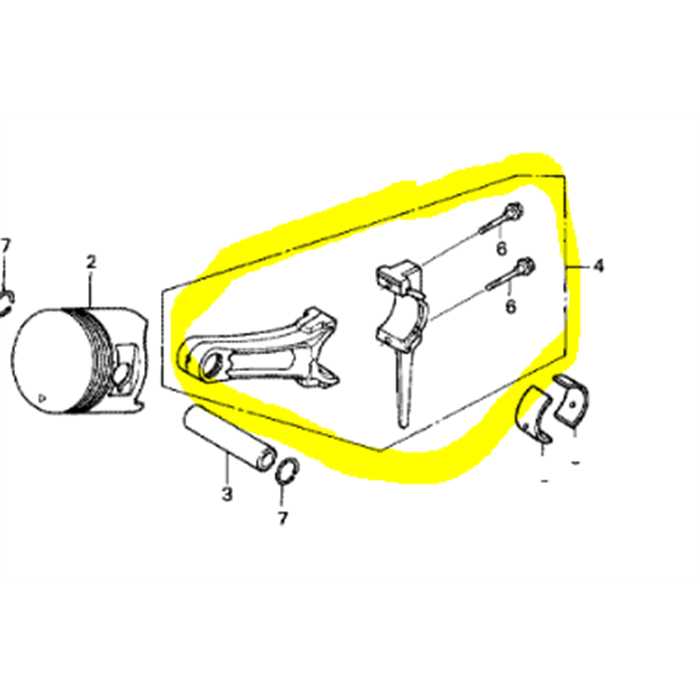 bielle HONDA / Mod. : GX340 / Orig. : 13200-ZE3-000, 3044-04828