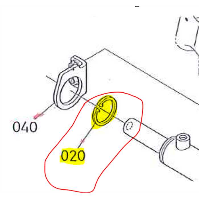 Circlip vérin de direction KUBOTA G23, 0461200500, 04612-0050-0