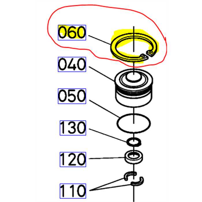 Circlip exterieur KUBOTA, 0461100750, 04611-0075-0