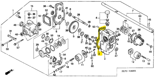 Joint de carter Honda GX160, 21115-VD6-900, 21115VD6900