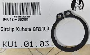 Circlip Kubota GR2100 int18mm, 04612 00200, 0461200200