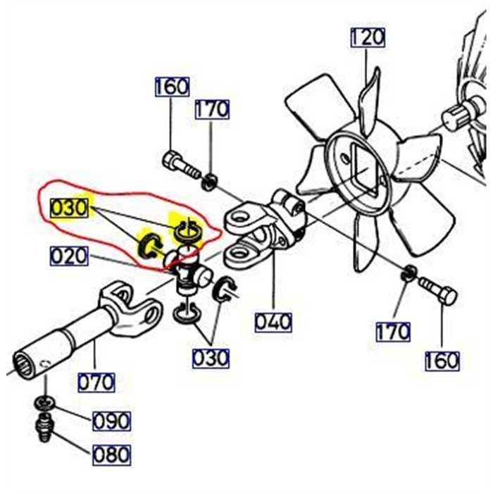 Circlips croisillon cardan KUBOTA, 37410-13760