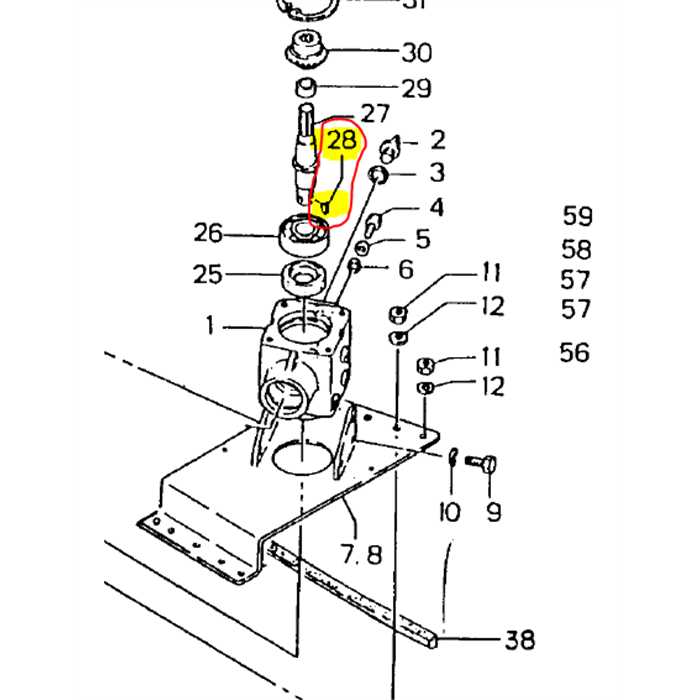 Clavette axe de lame plateau de coupe RANSOMES TMM60R, 030300845, S030300845