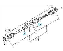 Clips fixation soufflet cardan HR216-2160 HRH536, 22127-VB5-801