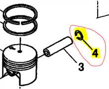 Clips axe piston Shindaiwa 452s-446s-357-416-350-488-490, V580000110, V580-000110, 22100-41230, 2210041230