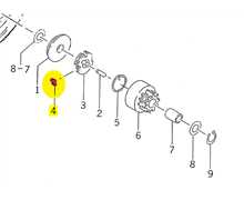 Cliquet de traction ISEKI SW519 - SW521, 250031200430, 2500-312-004-30, 250031200410, 2500.312.0042.0, 250031200420, 2500.312.0041.0