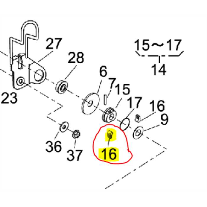 Cliquet de traction Kaaz - Asuka, 31034170, 31034-170, 31034123, 31034-123