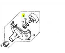 Cloche embrayage HONDA UMK431 - UMK422, 22100VF9700, 22100-VF9-700